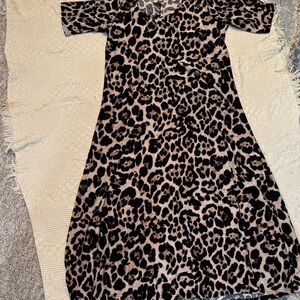 Attitudes by Renee Leopard Print Maxi Dress